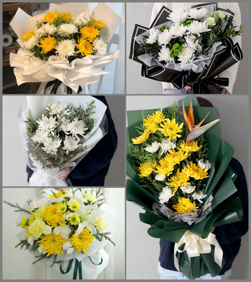 陕西渭南市临渭区白事花束代送